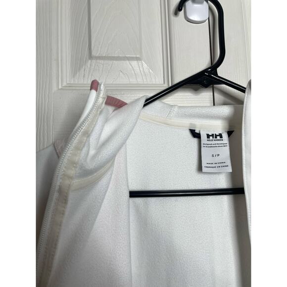 Helly Hansen Womens Full Zip Fleece Hoodie White Pink Size Small - Picture 8 of 14